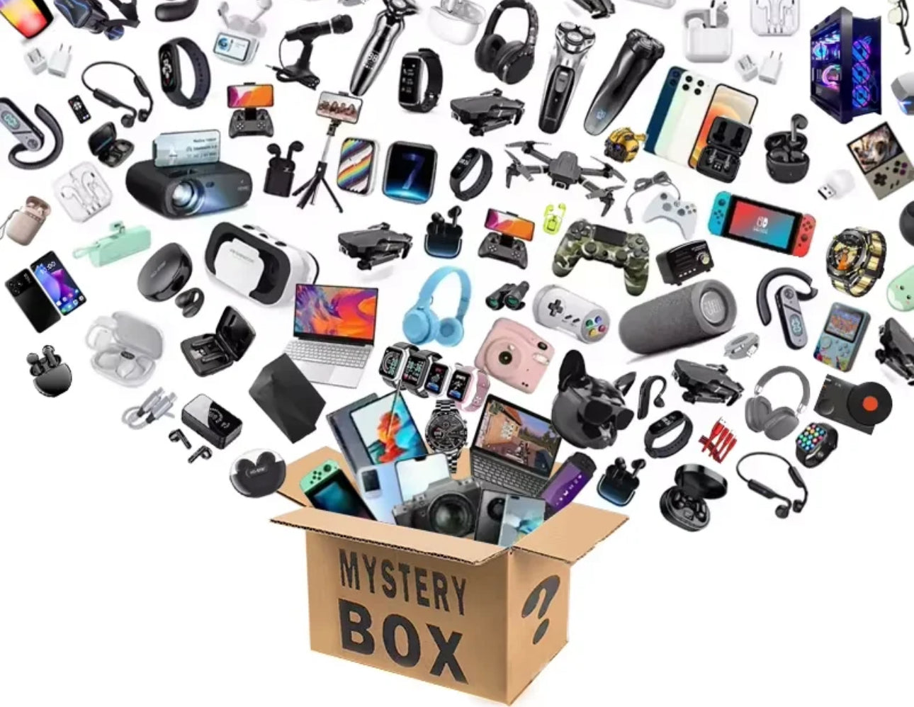 Electronics Only Mystery Box⚡️ Great Birthday or Christmas Present Surprises for All Ages ⚡️