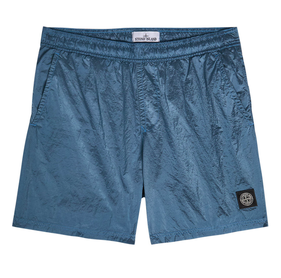 Stone Island Luxury Swim Shorts with Metallic Sheen, Back Zip Pocket⚡️ 🇬🇧 Sizes/Fast Shipping 🚌 💨