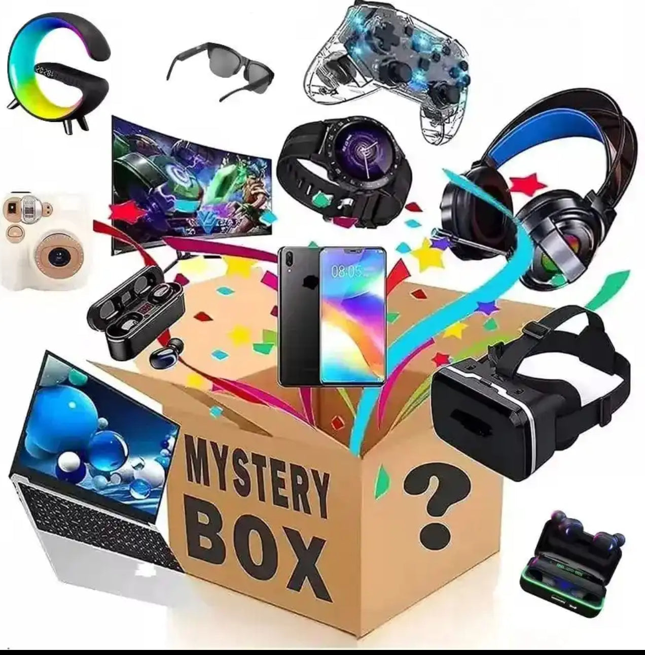 Electronics Only Mystery Box⚡️ Great Birthday or Christmas Present Surprises for All Ages ⚡️