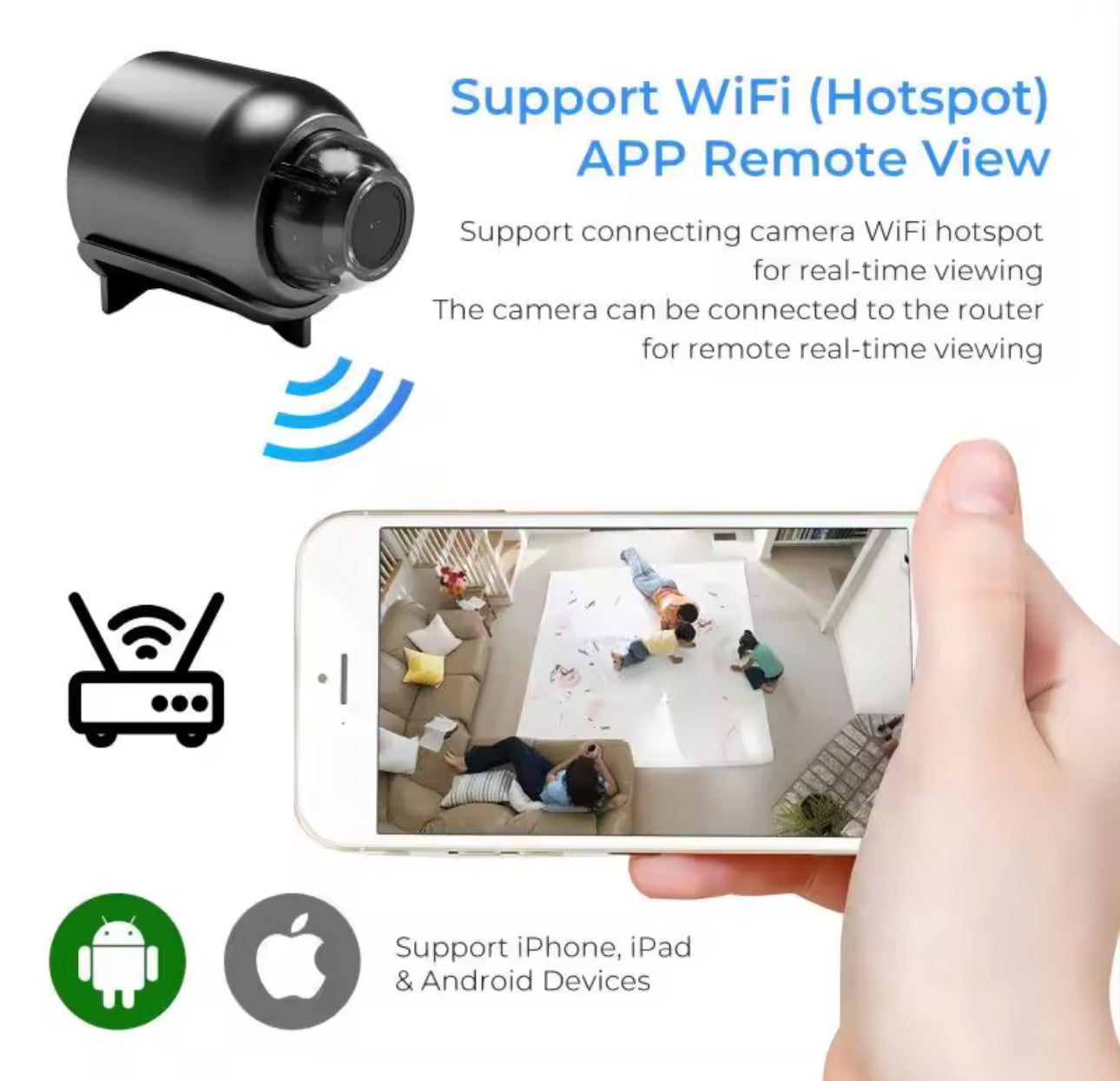 New X5 Mini Camera 1080P Clear Night Vision Lightweight Portable Premium Cams Motion Detection Wireless WiFi Surveillance Camera ⚡️