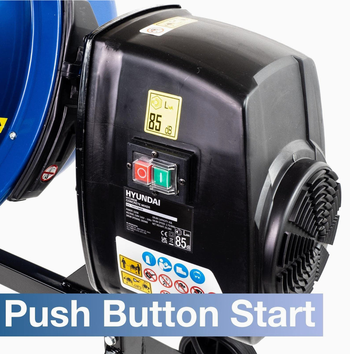 63L Cement / Concrete Mixer, Also Portable, Plug 🔌 Adapter So Doesn’t Use Fuels ⚡️ 2025 Edition ⚡️
