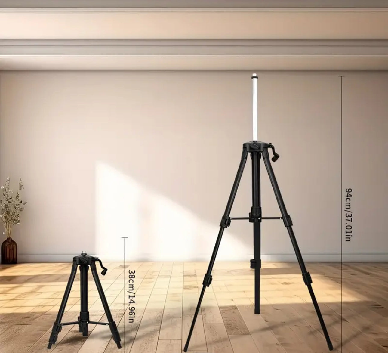 4D Green Laser Level with 16-Line Projection, 360° Auto-Leveling, Rechargeable Battery & Remote Control - Heavy-Duty Construction Laser Level with Adjustable Stand, Self-Levelling System, Dustproof &, Compatible with Tripods for Construction