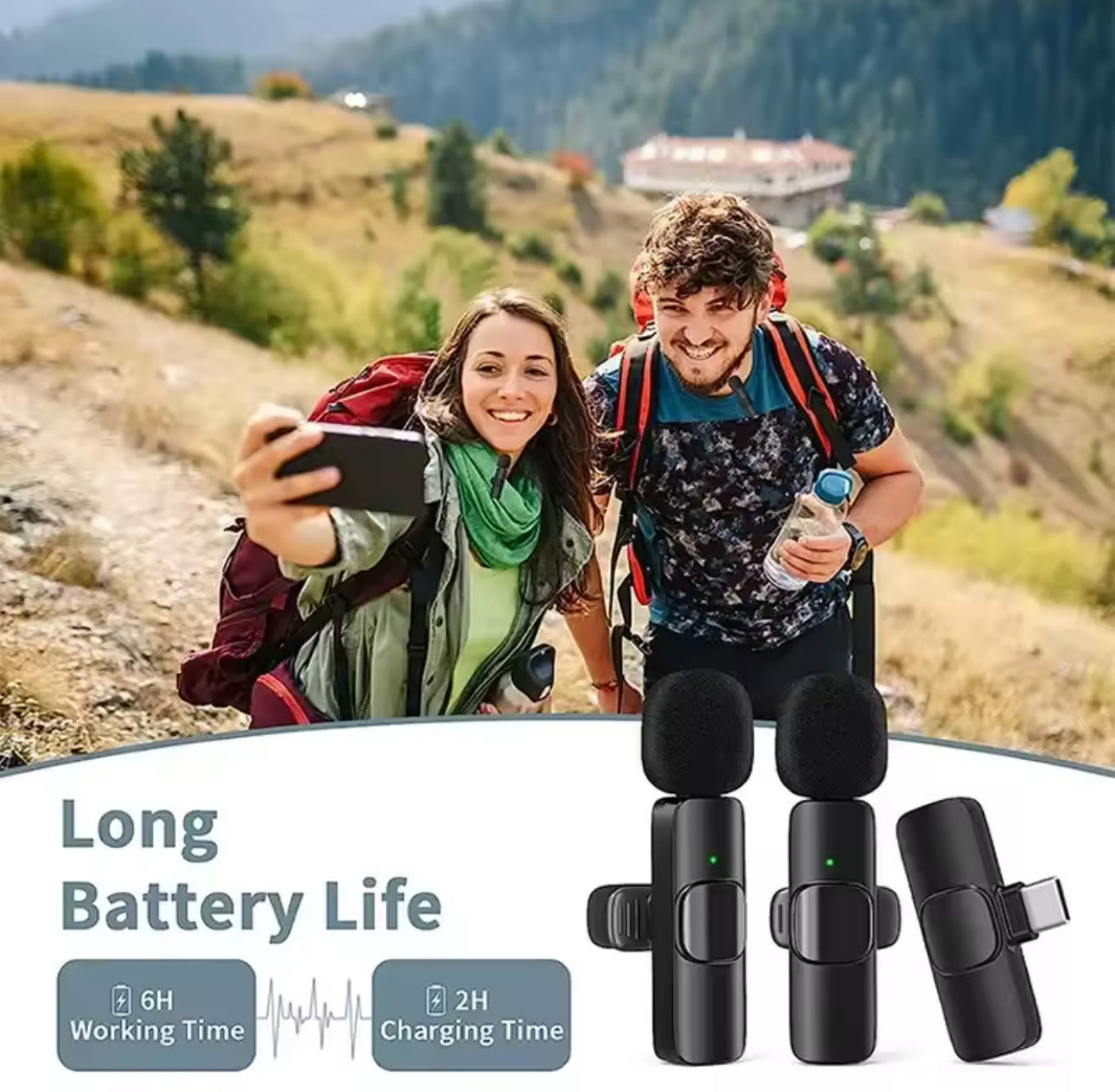 Xiaomi K9 Bluetooth 2.4G Wireless Microphone Portable Audio Video Recording For Iphone Android Outdoor Live Gaming Phone Mic