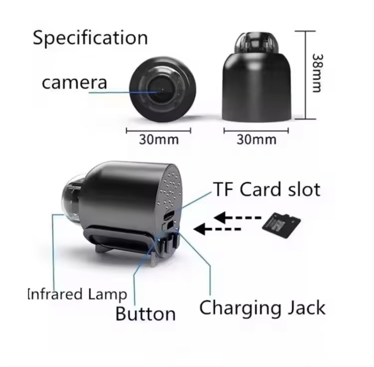 New X5 Mini Camera 1080P Clear Night Vision Lightweight Portable Premium Cams Motion Detection Wireless WiFi Surveillance Camera ⚡️